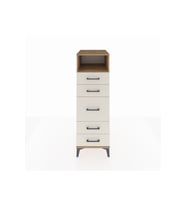 Kronos Dolap Tek Raflı 5 Çekmeceli 44x59x134 Çam-Aytaşı