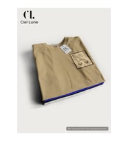Unisex Kadın Erkek Antik Mısır Baskılı Özel Tasarım Oversize T-shirt (Bej)
