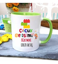 Çocuk Gelişimi Öğretmenine Özel Öğretmenler Günü Hediyesi Kişiye Özel Kupa Barda
