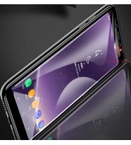 Samsung Galaxy A8 2018 Temperli Cam Full Ekran Koruyucu (Siyah)