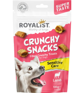 Lexroo Crunchy Snacks Kuzu Etli Hassas Bakım Köpek Ödülü 100g
