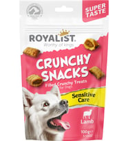 Lexroo Crunchy Snacks Kuzu Etli Hassas Bakım Köpek Ödülü 100g