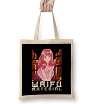 Waifu Material Anime Girl Japanese Cute Kawaii Bez Çanta Uzun Saplı