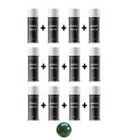12 Adet Ral 6002 Yaprak Yeşil Sprey Boya 400 Ml.