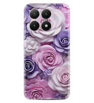 Xiaomi 15T Pro Kılıf Boutique Baskılı Resimli Mor Güller Pcode -029