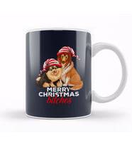 Merry Christmas Bitches Dog Kupa Bardak Porselen