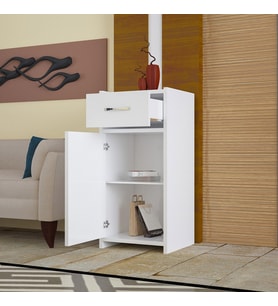 MODİLAYN TEK ÇEKMECELİ VE TEK KAPAKLI DOLAPEU67079400306 (Beyaz)