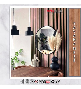 WİNPANEL Dekoratif Ahşap Duvar Paneli – SAVANA MEŞE (60X240CM).