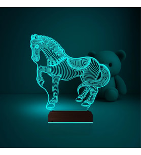 Luvivia At Tasarım Çocuk Odası 3D Lamba - Masa Gece Lambası