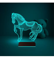 Luvivia At Tasarım Çocuk Odası 3D Lamba - Masa Gece Lambası