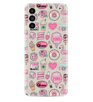 Samsung A23 A31 A32 A50 A51 A52 A53 A70 Kılıf Desenli Silikon Donut Flamingo 1415