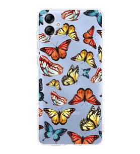 PrintiFy Samsung Galaxy A04e ile Uyumlu Water Color 2  Kamera Korumalı Şeffaf  Kılıf