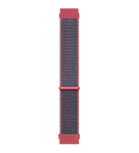Microsonic Samsung Galaxy Watch 5 40mm Hasırlı Kordon Woven Sport Loop Koyu Pembe