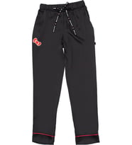 Lisanslı Düğmeli Uzun Kol Saten Pijama Takımı