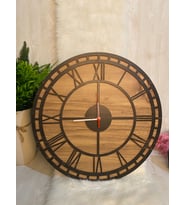 Dekoratif Ahşap Duvar Saati 40 cm