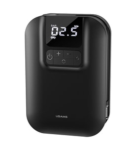 Usams US-ZB215 350PSI 5000mah Şarjlı Çok Amaçlı Taşınabilir Hava Pompası (Siyah)