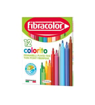 Fibracolor Colorito Keçeli Boya Kalemi 12 Renk 