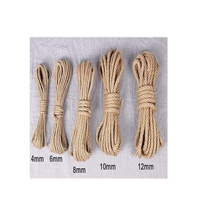 5 mm 5 Metre Jüt Halat Kendir İp Hasır Urgan  (Çok Renkli)