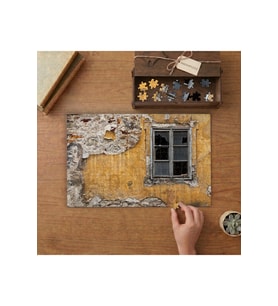 Terk Edilmil Ev - Kırık Pencere Tasarımı 240 parça Ahşap Puzzle Ahşap Kutuda MP01196