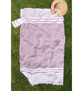 %100 Pamuk 100x180 Desenli Plaj Havlusu (Bordo)