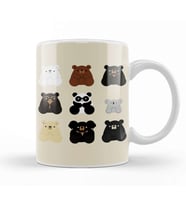 Types Of Bears Kupa Bardak Porselen