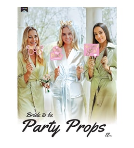 Bride To Be Pembe Konuşma Balonu 12'li Set Bekarlığa Veda Fotoğraf Aksesuarı