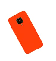 Redmi Note 9S ile Uyumlu Cappy Silikon Kılıf Turuncu