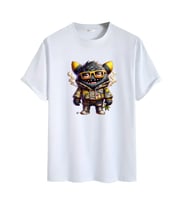 Animasyon Görselli  Unisex (Tshirt) Tişört (Beyaz)