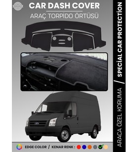 FORD TRANSİT (2013-2018) KAPAKLI Torpido Örtüsü Torpido Koruma Tam Uyum Kaymaz Kolay Montaj