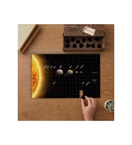 Güneş Sistemi - Gezegenler Tasarımı 240 parça Ahşap Puzzle Ahşap Kutuda MP04826