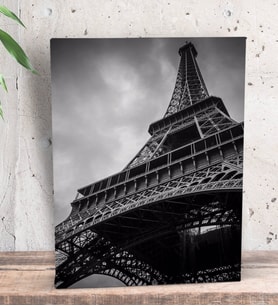 BK Gift Eyfel Kulesi Tasarımlı Dekoratif Mini Kanvas Tablo 15x20cm-1