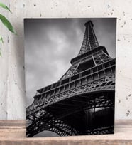 BK Gift Eyfel Kulesi Tasarımlı Dekoratif Mini Kanvas Tablo 15x20cm-1