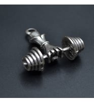 Halter - Dambıl Kolye Ucu - Antik Gümüş Kaplama - Kod:163