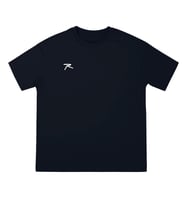%100 Pamuk Oversize Basic T-Shirt LATUS LACİVERT