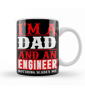 Mens Dad And Engineer Funny Fathers Gift Ideas 06 Kupa Bardak Porselen