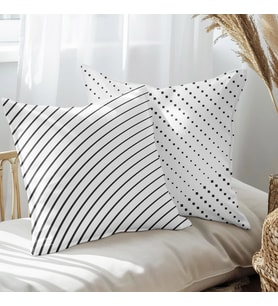 eJOYA Çizgisel Tasarımlı 2'li Yastık İçi Ve Kırlent Kılıfı 45cm 113421