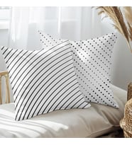 eJOYA Çizgisel Tasarımlı 2'li Yastık İçi Ve Kırlent Kılıfı 45cm 113421