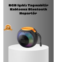 Taşınabilir Hoparlör – Rgb Işıklı, Güçlü Bas 8 Saat Pil Ömrü