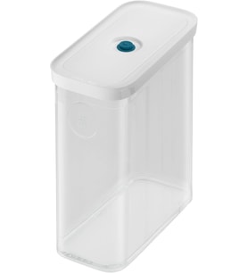 Zwilling Fresh & Save Cube Vakumlu Saklama Kabı 3M, 21 Santimetre, Şeffaf Akdeniz Mavisi (Çok Renkli)