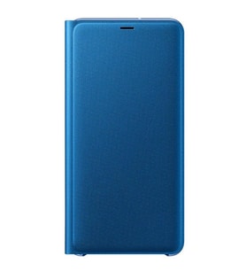 Galaxy A7 2018 ile Uyumlu Wallet Cover Kılıf Mavi EF-WA7500PLEGWW