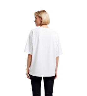 Aşk Açlığı Yazılı Tasarım Baskılı Kadın Oversize Tişört