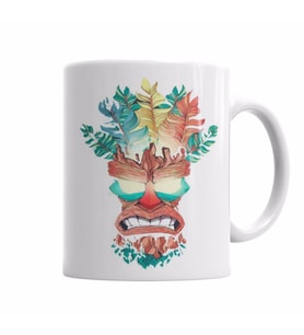 NerdStock Uka Uka Crash Bandicoot Kupa Bardak Porselen