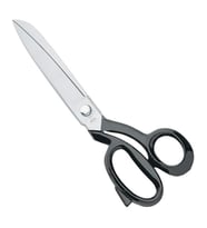Merze 4115-9 Siyah Saplı Yatık Regula Makası Extra Kalite D-105 No:9 (22,5 cm)