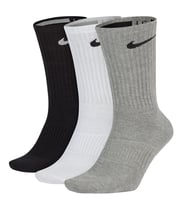 Nike Dri Fit Performance Lightweight Crew 3pair Erkek Anrenman Çorap Siyah-Beyaz-Gri 3'lü