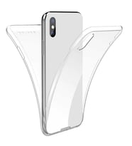 Apple iPhone XS 5.8 Kılıf 360 Tam Koruma Şeffaf Silikon (Renksiz)