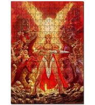 Cakapuzzle She Ra Savaşçı Prenses He Man Puzzle Yapboz MDF (Ahşap) (120 Parça)