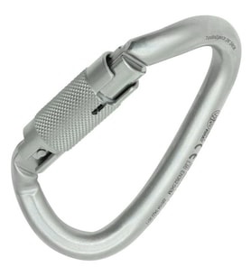Kong Ovalone DNA Auto Block Carbon Otomatik Kilitli Triactlock 40KN Oval Helisel Burgulu Çelik Karabina 414LN0999KK (Gümüş)