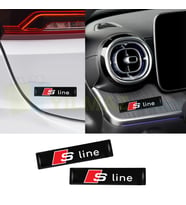 Audi S Line Kapı Kolu Torpido Konsol Ayna Damla Silikon Araba Oto Sticker Etiket Yapıştırma 2 Adet