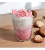 AYD  Bardak Çilek Çikolata  Kar tanesi  Coffie Kahve Espresso Kremalı  Soya Dekoratif  Kahve Ve Çilek Kokulu  Kokulu Mum (Pudra Pembe)