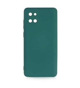 Samsung Galaxy Note 10 Lite Kılıf Orj Lansman Serisi Pürüzsüz Esnek Kadife İç Kısım (Koyu Yeşil)